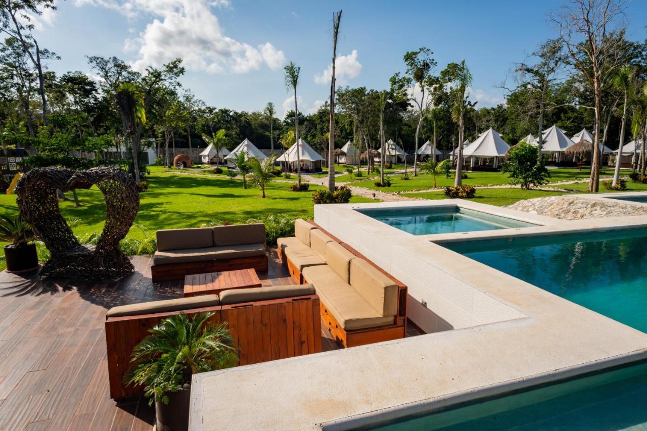 Xakluum Eco Glampings Otel Puerto Morelos Dış mekan fotoğraf