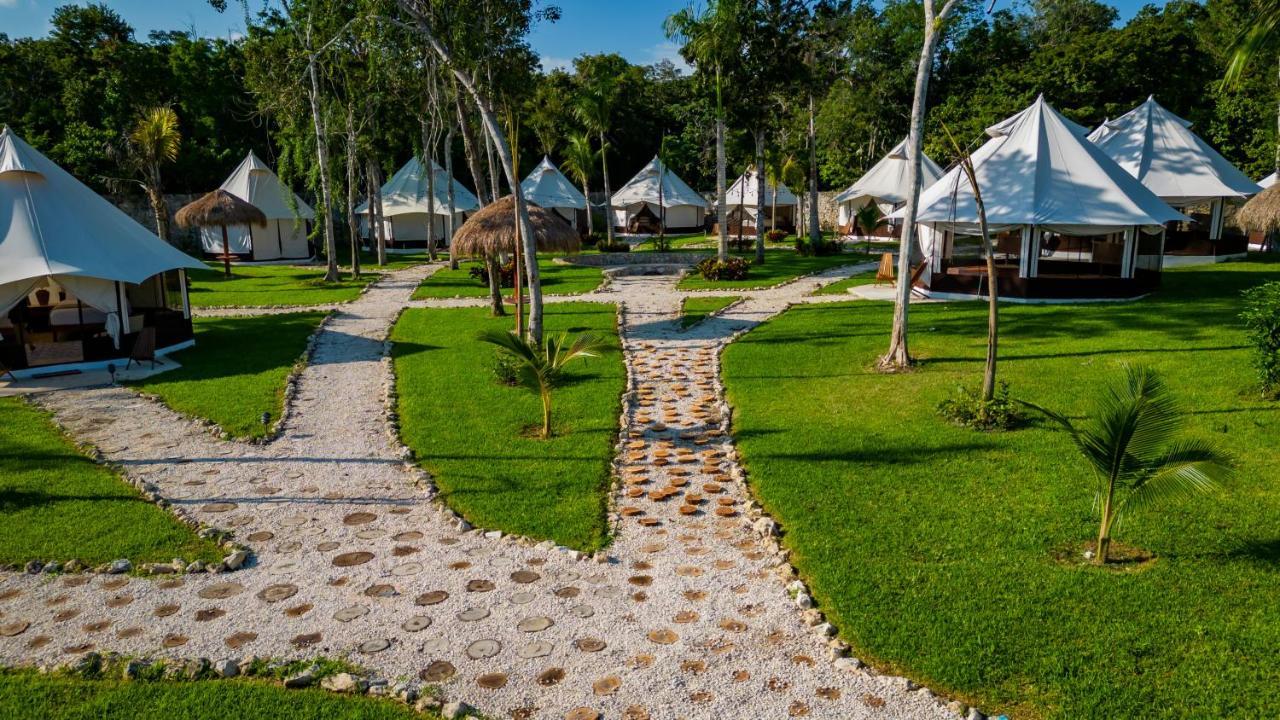 Xakluum Eco Glampings Otel Puerto Morelos Dış mekan fotoğraf