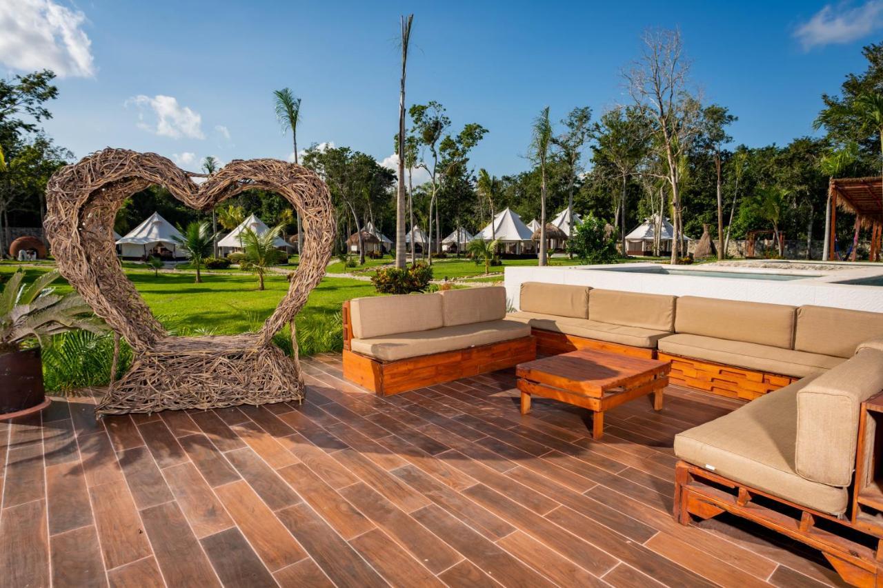Xakluum Eco Glampings Otel Puerto Morelos Dış mekan fotoğraf