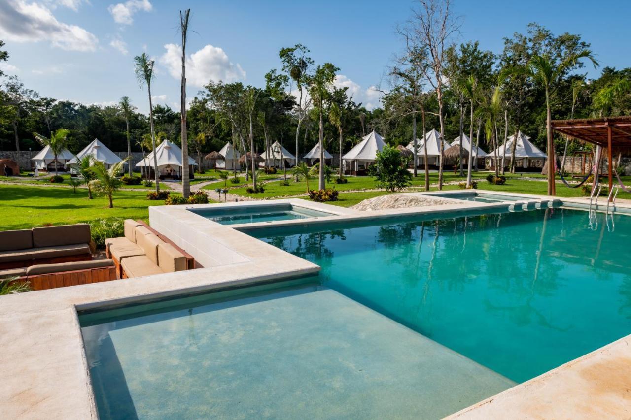 Xakluum Eco Glampings Otel Puerto Morelos Dış mekan fotoğraf